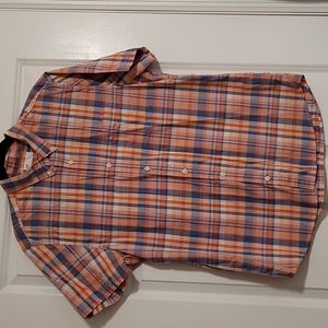 Mens short sleeve button down/size large/slim fit